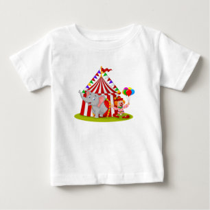 Camiseta Para Bebê Baby Circus Fine Jersey