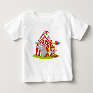 Camiseta Para Bebê Baby Circus Fine Jersey