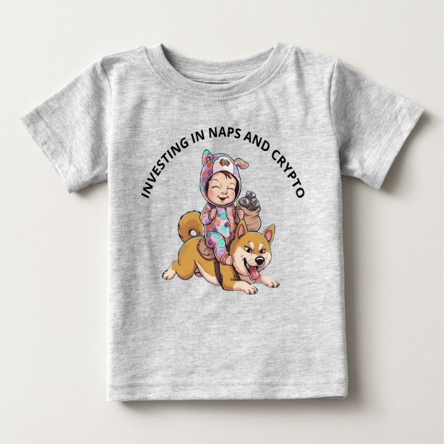 Camiseta Para Bebê Baby Crypto (Frente)