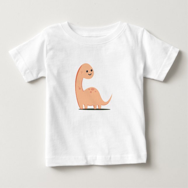 Camiseta Para Bebê Baby Dino (Frente)