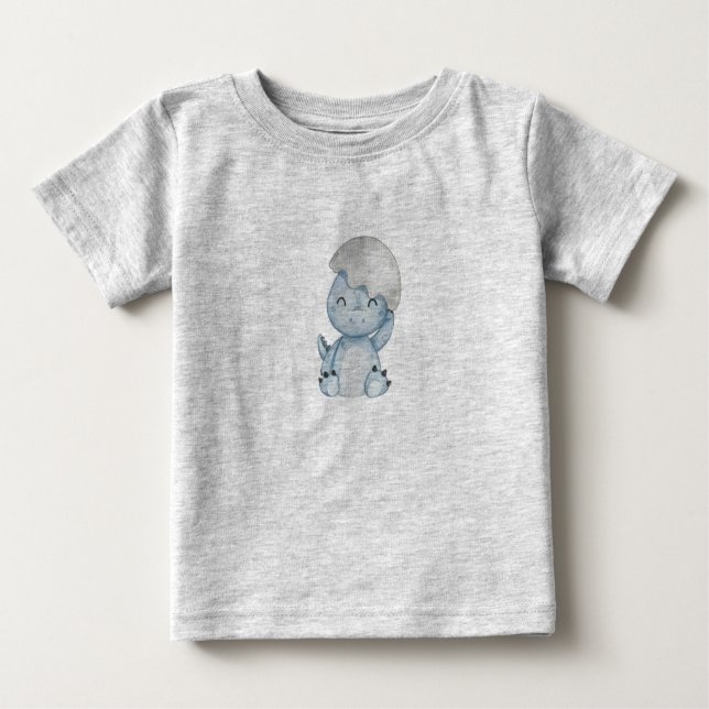 Camiseta Para Bebê baby dino (Frente)