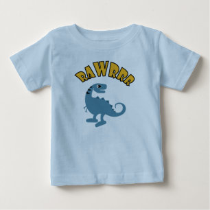 Camiseta Para Bebê Baby Dinosaur Design - Baby Fine Jersey T Shirt