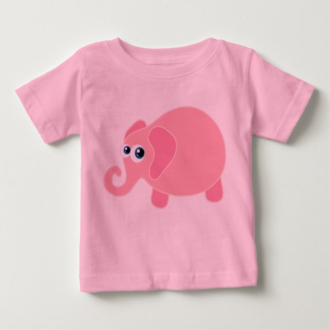 Camiseta Para Bebê Baby Elephant (Frente)