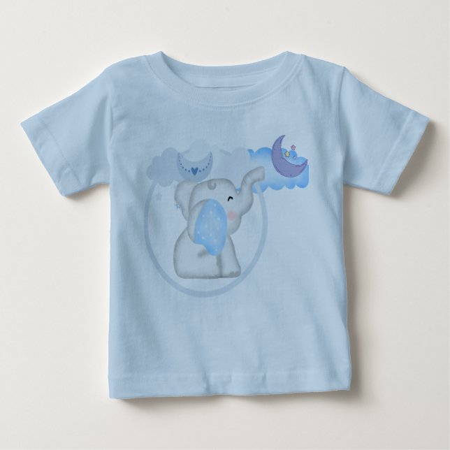 Camiseta Para Bebê Baby Elephant Baby T-Shirt (Frente)