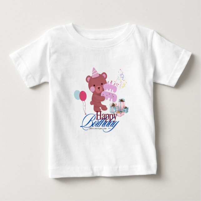 Camiseta Para Bebê Baby Fine Jersey T-Shirt (Frente)