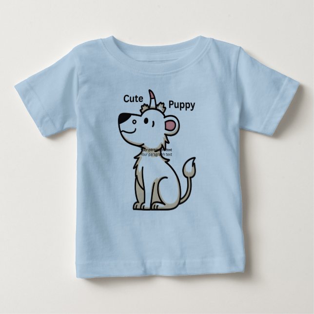 Camiseta Para Bebê Baby Fine Jersey T-Shirt (Frente)