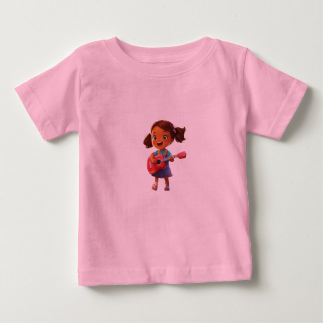 Camiseta Para Bebê Baby Fine Jersey T-Shirt (Frente)