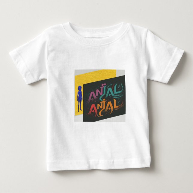 Camiseta Para Bebê Baby Fine Jersey T-Shirt (Frente)