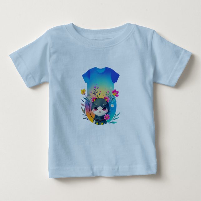 Camiseta Para Bebê Baby Fine Jersey T-Shirt (Frente)