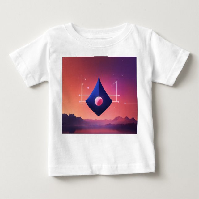 Camiseta Para Bebê Baby Fine Jersey T-Shirt (Frente)