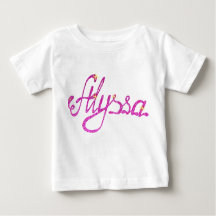 Baby Fine Jersey T-Shirt Alyssa name