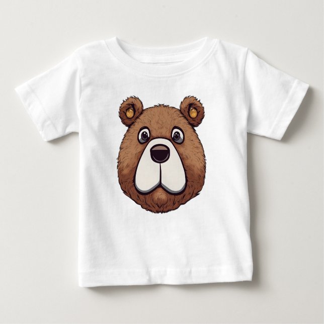 Camiseta Para Bebê Baby Fine Jersey Teddy Bear T-Shirt (Frente)