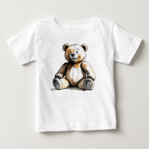 Camiseta Para Bebê Baby Fine Jersey Teddy Bear T-Shirt