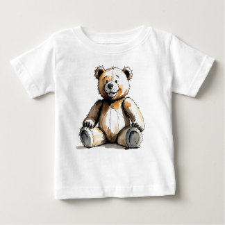 Camiseta Para Bebê Baby Fine Jersey Teddy Bear T-Shirt