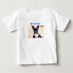 Camiseta Para Bebê baby French Bulldog T-Shirt French Bulldog