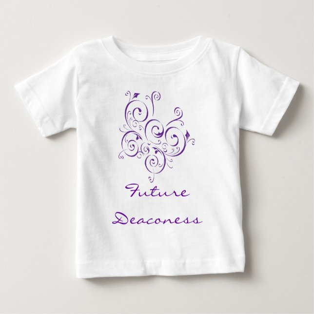 Camiseta Para Bebê Baby Future Deaconess (Frente)