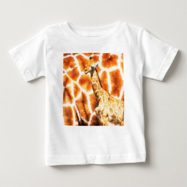 Camiseta Para Bebê Baby Giraffe (Frente)