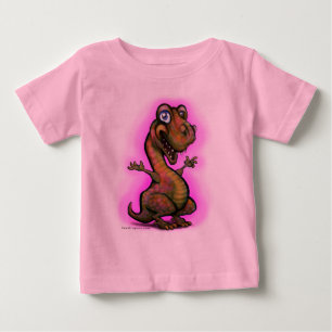 Camiseta Para Bebê Baby Girl T-Rex