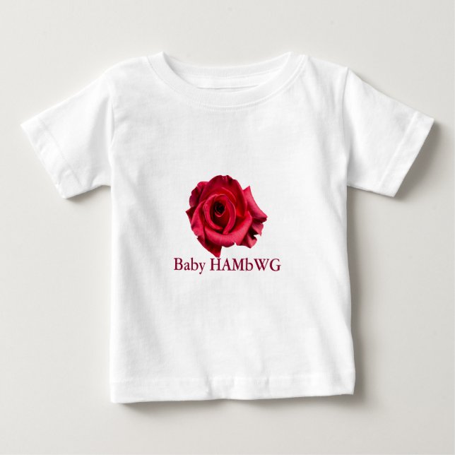 Camiseta Para Bebê Baby HAMbWG - Gerber Cotton Snap T (Frente)