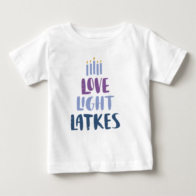Camiseta Para Bebê baby Hanukkah (Frente)
