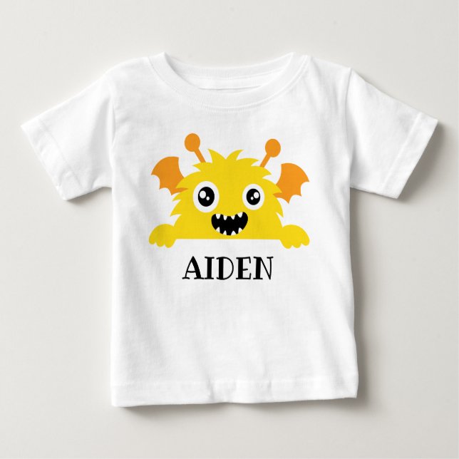 Camiseta Para Bebê Baby Little Monster Kid T-Shirt (Frente)