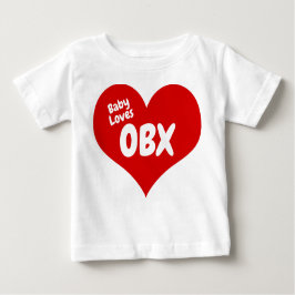 Camiseta Para Bebê Baby Loves OBX