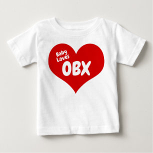 Camiseta Para Bebê Baby Loves OBX