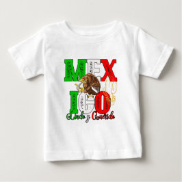 Camiseta Para Bebê Baby Mexico Eagle shirt