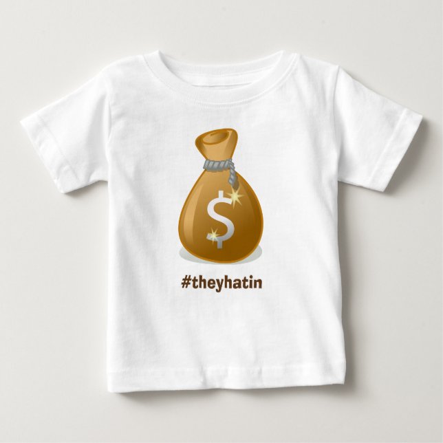 Camiseta Para Bebê Baby Moneybags (Frente)