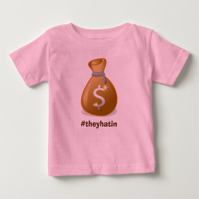 Camiseta Para Bebê Baby Moneybags (Frente)