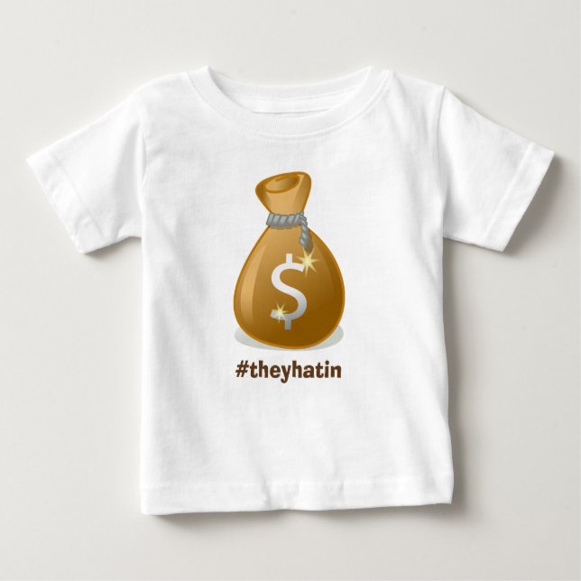 Camiseta Para Bebê Baby Moneybags (Frente)