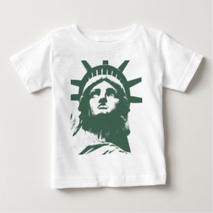 Camiseta Para Bebê Baby New York Shirt Statu of Liberty Baby Souveni