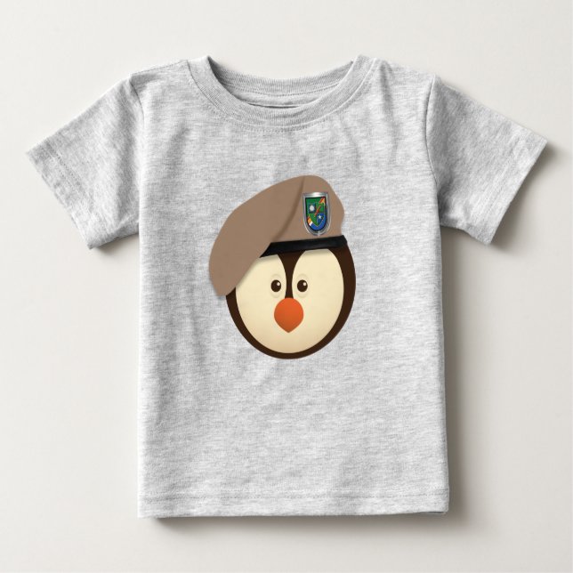 Camiseta Para Bebê Baby Penguin Ranger (Frente)