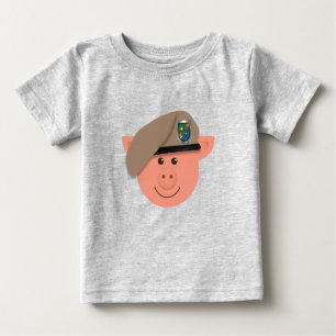 Camiseta Para Bebê Baby Piglet Ranger