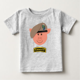 Camiseta Para Bebê Baby Piglet Ranger