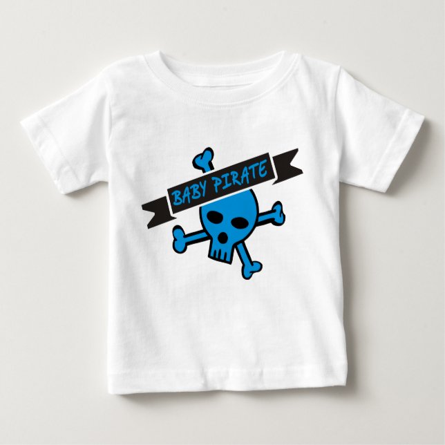 Camiseta Para Bebê Baby Pirate Boy (Frente)