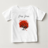 Baby Red Tree Weds T-Shirts Romper