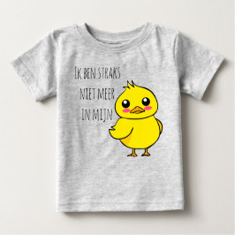 Camiseta Para Bebê Baby reveal Niet meer in mijn eendje schattig