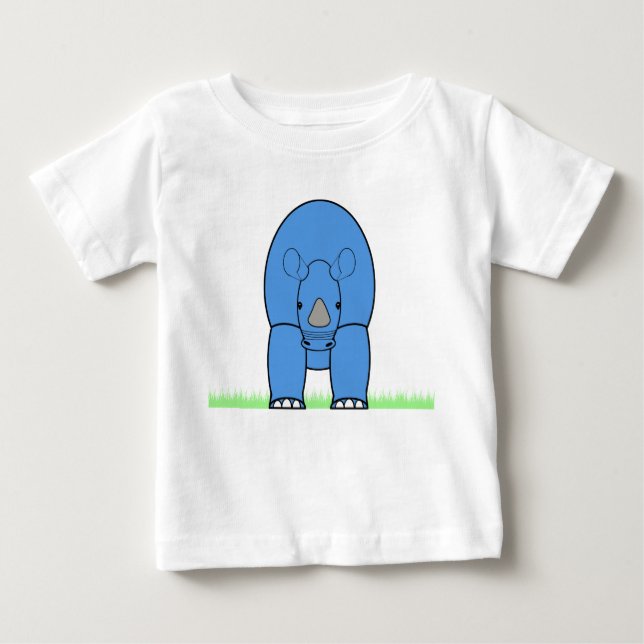 Camiseta Para Bebê Baby Rhino T-Shirt (Frente)