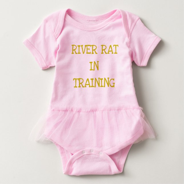 Camiseta Para Bebê Baby River Rat (Frente)
