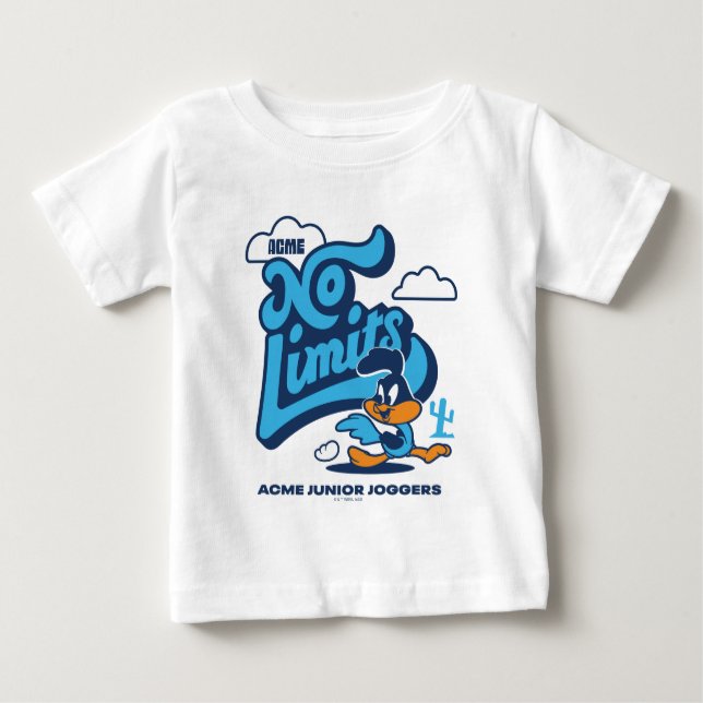 Camiseta Para Bebê Baby ROAD RUNNER™ - Sem limites (Frente)