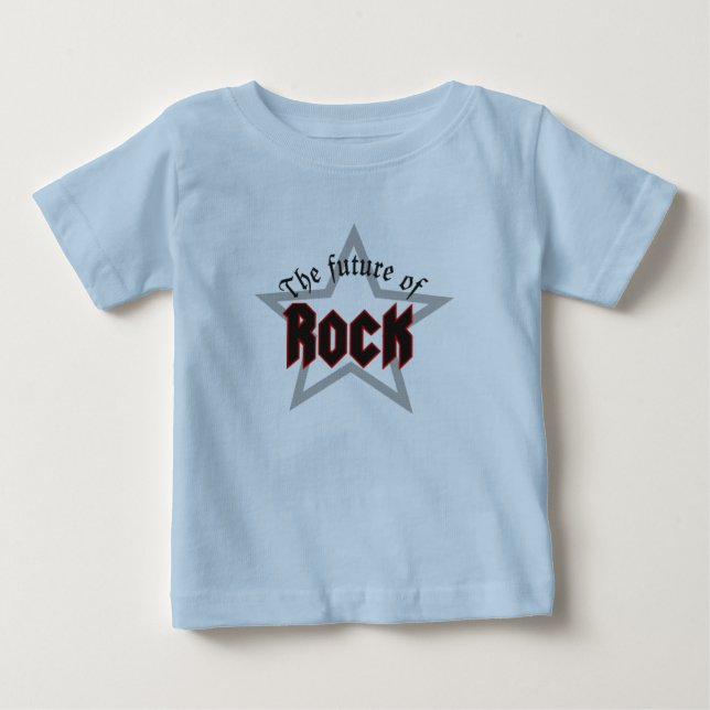 Camiseta Para Bebê Baby-Rock (Frente)