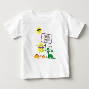Camiseta Para Bebê Baby Romper Dinosaur