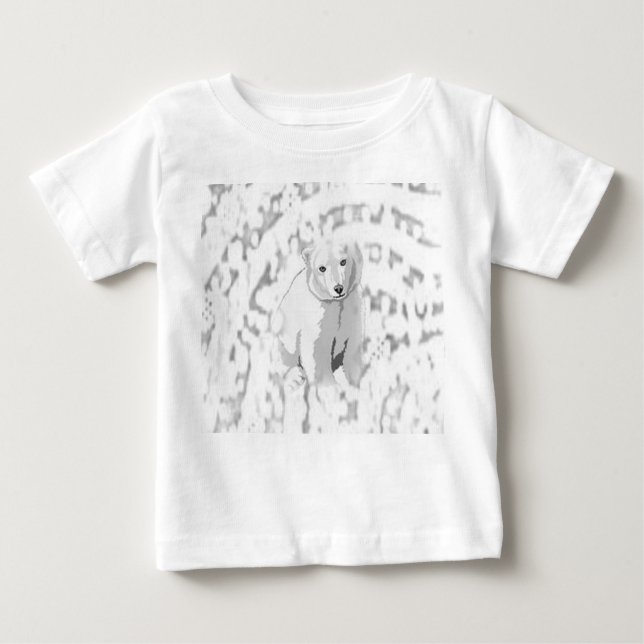Camiseta Para Bebê Baby Romper Polar Bear (Frente)