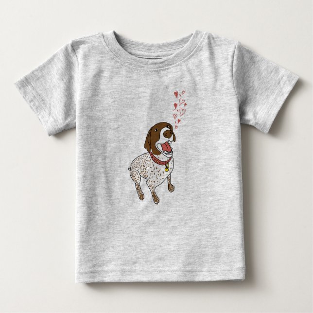 Camiseta Para Bebê Baby Romper SPG Heart (Frente)