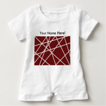 Baby Romper WHITE ABSTRATO LINHAS