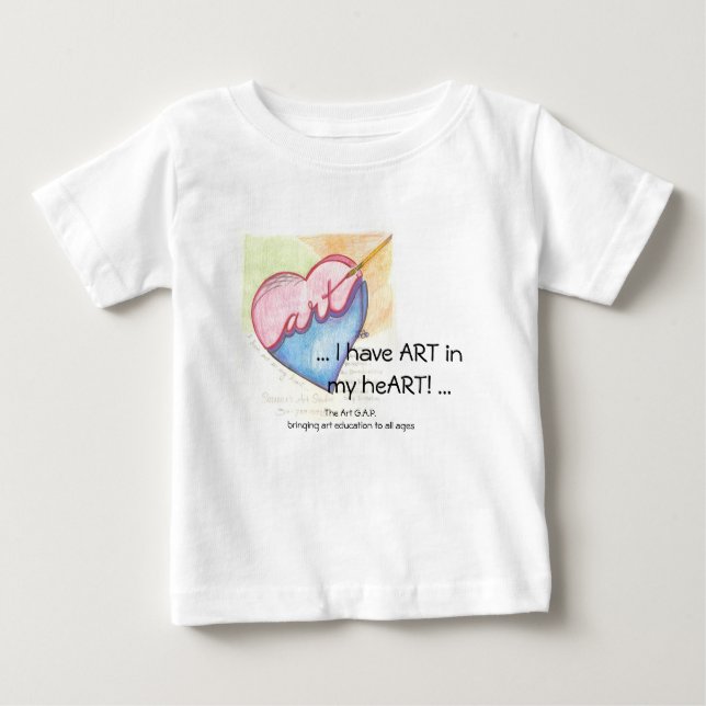 Camiseta Para Bebê Baby Rompers - Art G.A.P. (Frente)