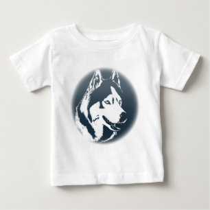 Camiseta Para Bebê Baby Rouco Romper Siberian Husky Romper Personaliz