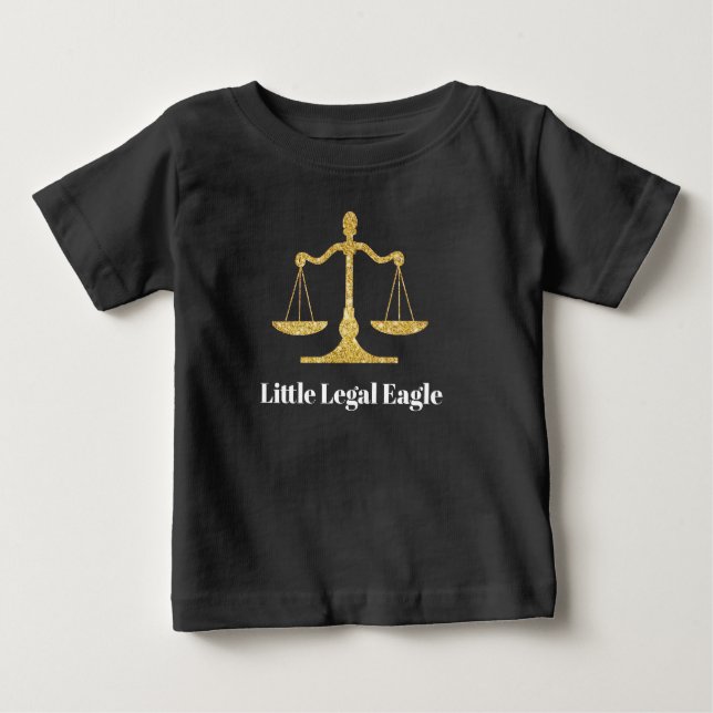Camiseta Para Bebê Baby Scales of Justice T-Shirt (Frente)