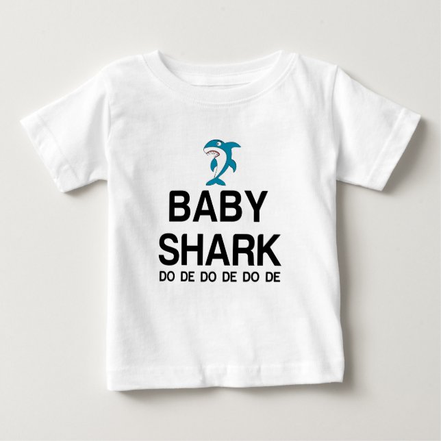 CAMISETA PARA BEBÊ BABY SHARK (Frente)